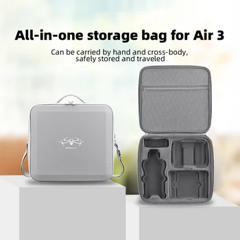 Водоустойчива чанта за носене, чанта за съхранение на Преносим, Противоударная чанта на рамото, изкуствена кожа със защита от надраскване за аксесоари Дрона DJI Air3