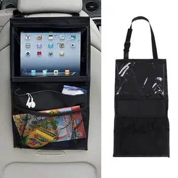 Кола-органайзер за столче за кола с множество джобове за съхранение при пътуване, Окачен таблет, чанти за мумии, чанта за облегалки детски седалки за кола за ipad, подвесная чанта