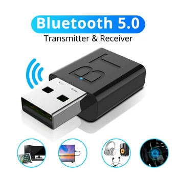 Приемник Bluetooth 5.0, безжичен музикален аудиоадаптер, конектор 3.5 мм, Мини-аудиоприемник Bluetooth за лаптоп, Стереоприемник, музика в колата