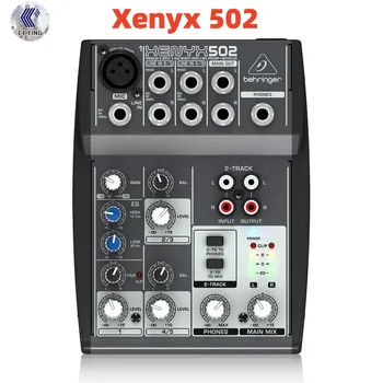 Behringer Xenyx 502 mixer Премиум-клас с 5 входа и 2 гуми, микрофонным предусилителем XENYX и британски еквалайзер за домашно студио и директно излъчване