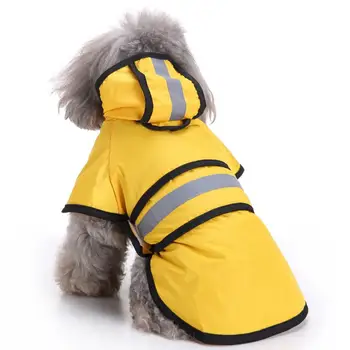 Светоотражающая дъждобран за кучета, водоустойчив дрехи за малки до средни кучета