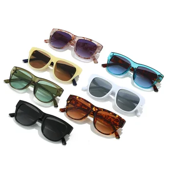 Квадратни fashion Слънчеви очила С разглеждаме трансграничните леопардовым принтом в Ретро стил На Крака, Модни слънчеви очила, Чанта Ярки цветове, Слънчеви очила