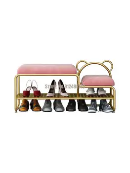 Северните врата столче за преобличане за обувки шкаф за обувки вградена домакински вратата проста модерна мека чанта детска възглавница а обувките