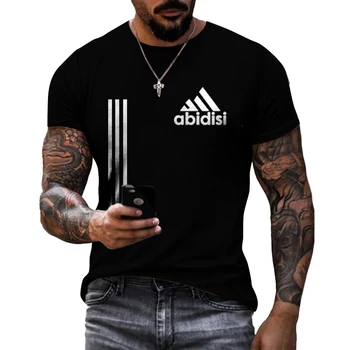 Мъжка спортна тениска с цифрово 3D-принтом, свободно намаляване, с къс ръкав и кръгло деколте, casual стил, младежки, пролетно новост
