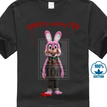 Harajuku Нова тениска Роби The Evil Rabbit Silent Hill Horror Movie Game Лятна Ежедневни Облекла