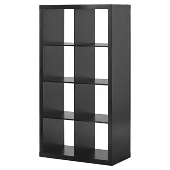 Органайзер за съхранение на 8 кубчета, обикновен черен