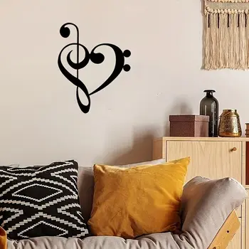 Любовта е във въздуха: метално сърце, стенен декор за дома, сватба и спални