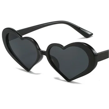 Слънчеви очила за любителите на Ярките цветове Унисекс, Асиметрични слънчеви Очила във формата на Сърце, Слънчеви очила с защита от uv Очила за простота, Декоративни очила