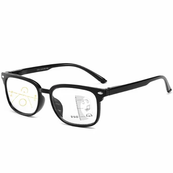 Горещи Ретро Прогресивно мультифокальные очила за четене, Дамски Очила за далекогледство, блокиране на синя светлина, Мъжки