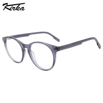 Дамски слънчеви очила Kirka, Ацетатные кръгли очила, Оптични Очила по рецепта, очила с широки дужками, цветни очила за дами и жени WD1413
