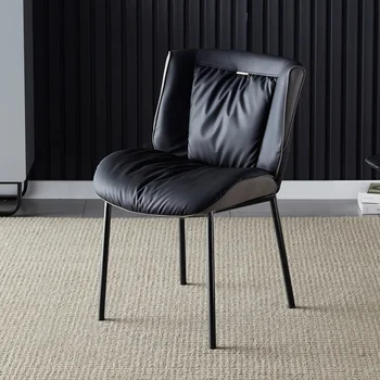 Модерни черни трапезни столове Модерен Ергономичен стол за трапезария в скандинавски стил Rgonomic Design Muebles De Cocina Мебели за дома