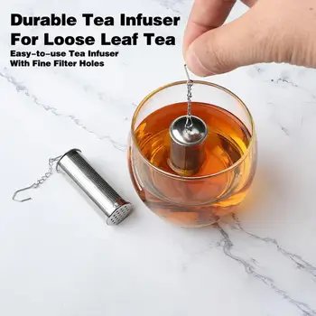 Устройство за заваряване на чай с капак и се деформира, сигурно здраво цедка за насипно състояние ламарина, чай, Сигурно цедка за чай с надеждна капак от неръждаема стомана