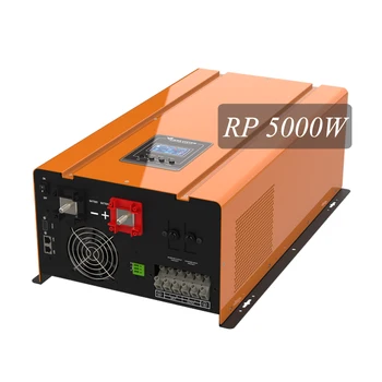 Слънчев инвертор RP 5KW Чиста Синусоидальная вълна Off Grid Toroidal DC 24V 48V към AC220V230V240VAC В комбинация със зарядно устройство ac и функция на UPS