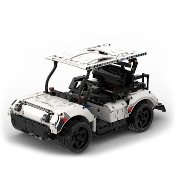MOC Творчески Експертни идеи за Високотехнологичен Градска количка за Голф Клуб Модел автомобил Строителни Блокове Тухли САМ Играчки за деца Подаръци за рожден Ден