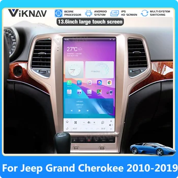 8-Ядрен За Jeep Grand Cherokee 2010-2019 Безжичен CarPlay Сензорен Екран Стерео Главното устройство Автомобилен Радиоплеер 13,6 инча GPS Навигация