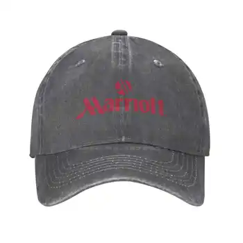 Модерен висококачествен Деним, шапка с логото на Marriott, Вязаная капачка, бейзболна шапка