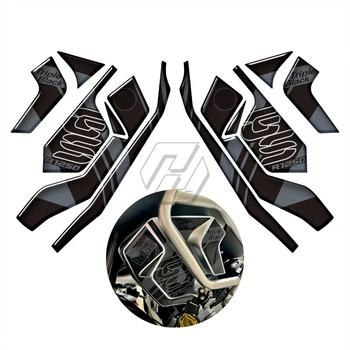 3D Стикер за защита на радиатора мотоциклет от смола за BMW Adventure R1250GS 2019-2023 40 години GS Троен черен