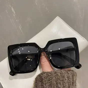 Нови Големи Квадратни Слънчеви очила са Модерни Цветни Мъжки Дамски слънчеви очила Реколта Луксозни Маркови и Дизайнерски очила с UV400 Нюанси