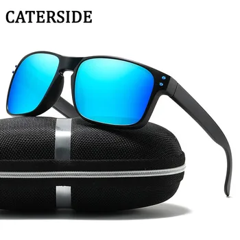 Нови поляризирани слънчеви очила TR90 Мъжки ретро квадратни спортни външни велосипедни слънчеви очила за риболов, пешеходен туризъм, конна езда, очила за мъже и жени