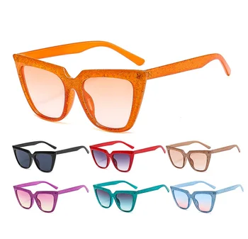 Продажба на едро Обалденный Стилен Градиентный Цветен Модна Марка, дизайнер, Моден Хит на Продажбите на Слънчеви очила 