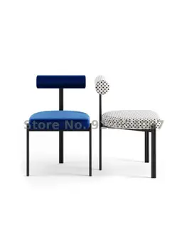 Трапезария стол Nordic Light е Луксозен, Модерен Проста маса за Хранене, стол, Западен Кът на стол, Домашен Компютърен стол с облегалка, за отдих в хотела