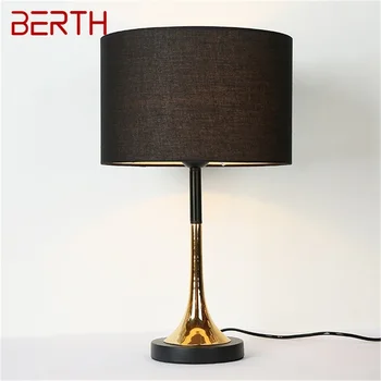 Настолни лампи BERTH Модерен, Луксозен Дизайн, led черен настолна лампа, Декоративен За дома