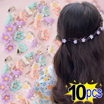 Детска шнола цвете за коса, родословни, Сплетен прическа за възрастни, мини-нокът за коса за момичета, корейски аксесоари за коса принцеса