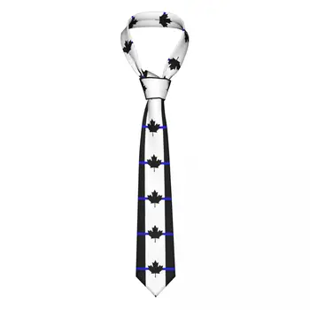 Случайни тясна вратовръзка във формата на стрели, тънка синя линия, вратовръзка с флага на Канада, Тънка вратовръзка за мъже, мъжки аксесоари, лесен за парти, официален вратовръзка