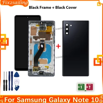 TFT дисплей За Samsung Galaxy Note 10 N970F Note10 N970 N9700 LCD дисплей С Рамка Сензорен екран Дигитайзер В Събирането на Резервни Части