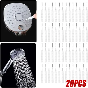 20pcs/комплект душ-глава за четка за почистване на перални анти-запушване на малки мобилен телефон найлон отвор на порите разликата баня с душ четка за почистване