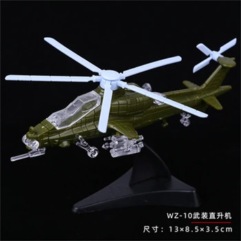 Китайски Боен хеликоптер Z-10, в мащаб 1: 115 събирането, Мини Пластмасова Военен модел, пъзел, строителни фигурки, играчки