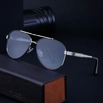 DOISYER, Висококачествена и Луксозна мода, ретро, метални рамки, Очила с двойни мостове, трендови слънчеви Очила, Мъжки слънчеви очила с UV400
