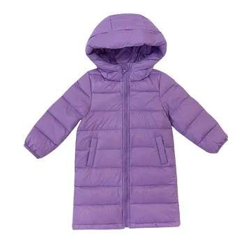 Дълга е лесна naka яке с качулка за момчета и момичета, зимна топла горна дреха за деца, палто от 2 до 10 години