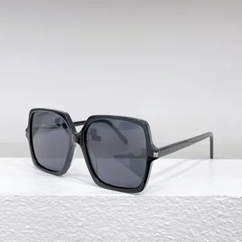 Горещи стоки Черни Ацетатные Слънчеви очила С голяма ЗАЩИТА За жени, Маркови Дизайнерски Летни Дамски Квадратни Слънчеви очила с UV400