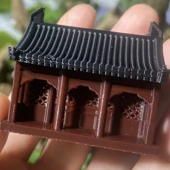 Изтънчен Дизайн, малка Къща, Бонсай, 3D Печат, Китайското старата сграда, Пластмасови украса за микроландшафтного дизайн OrnamentZD798