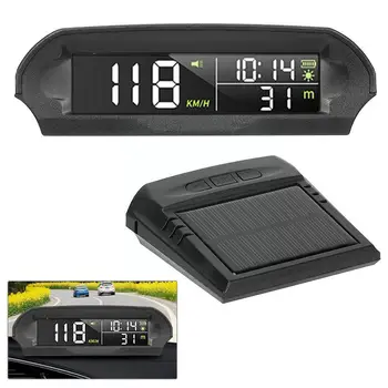 HUD Безжичен Централен дисплей GPS за измерване на Скоростта на Часовника на Височина Над морското равнище USB Универсални Аксесоари за зареждане Температурата на Слънчевата Цифров Автомобили K2X4