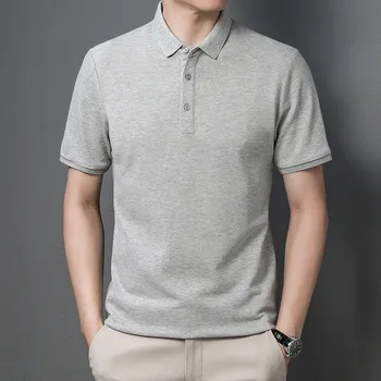 Мъжка риза с къси ръкави от 100% памук, обикновена летни блузи с къс ръкав, Тънка ежедневната мъжка риза с къси ръкави за мъже, корейски дрехи от чист памук