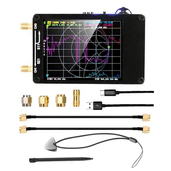 2,8-Инчов Вектор анализатор мрежова антена 10 khz-1,5 Ghz HF MF VHF UHF Със слот за SD-карта 5V120mA спектрален анализ на измерените параметри