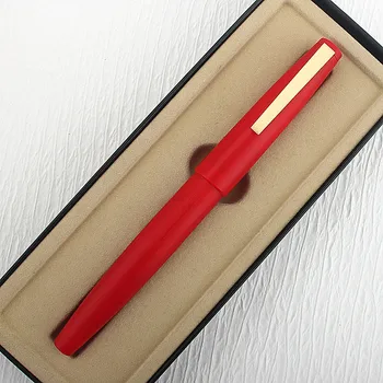 Луксозна марка Jinhao 80, Перьевая дръжка с клипс от червено злато EF/F/0,3 мм, името на училището офис, Мастило химикалки, подарък