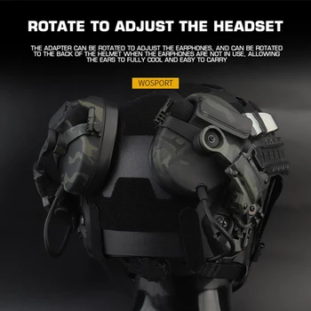 Адаптер за монтиране на тактически шлем на нос секреция Релса, Аксесоари за Слушалки Team Wendy M-ЛОК, за да OPS Основната ARC за Слушалки COMTAC3