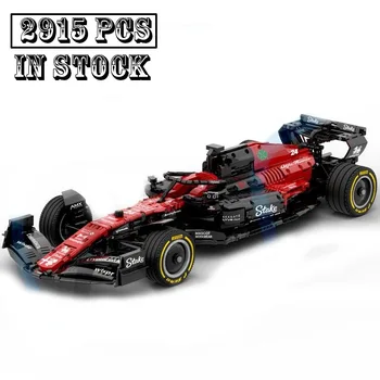 Нов MOC-138528 C43 F1 Team Stake Мащаб 1:8 на Формула 1 Модел на Състезателен автомобил Комплект За Сглобяване на Конструктора Блок Тухли, Детски Играчки, Подаръци За Рожден Ден