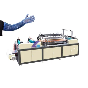 Машина за производство на еднократна употреба пластмасови ветеринарните ръкавици с дълги ръкави, Автоматична машина за сгъване и опаковане на пластмасови ръкавици