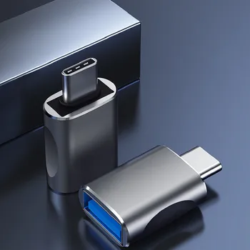 USB 3.1 OTG Адаптер Type-C към USB A USBC Type C Женски Конвертор За Macbook Xiaomi Huawei Samsung Адаптер за пренос на данни до 10 Gb/s