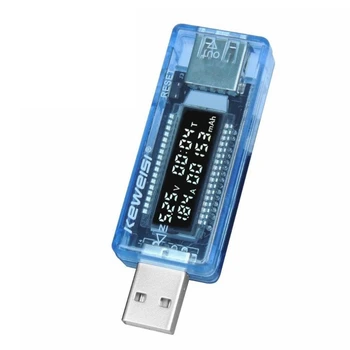 367D USB-тестер и тестер на ток, Волтметър, измерител на капацитет, цифров мултицет, м мощност на батерията, преносим