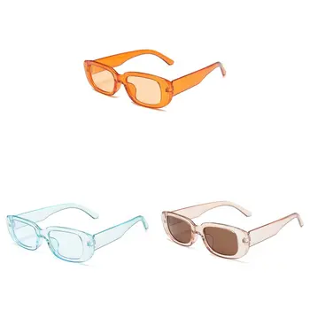 Слънчеви очила с квадратни рамки в малка рамка, пъстри улични стрелба, Издръжливи, леки, Стилни Очила за мотоциклет