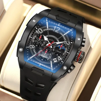 Ръчен часовник с хронограф, за мъже 2023, Най-добрата марка за Луксозни Мъжки кварцов часовник с нежна дата, мъжки часовник-совалки