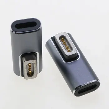 Магнитен USB PD-адаптер Type C за Apple Magsafe1 MacBook Pro, USB, C, бързо зареждане, 60 W, магнитен конвертор штекерный