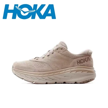 HOKA Bondi L GTX, Мъжки и дамски градинска обувки, Пътна туризъм обувки, Заглушителен нескользящие маратонки на платформа с дебела подметка