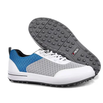 PGM/Дамски обувки за Професионална голф от микрофибър с фиксирани шипове, дишащи дамски обувки за отдих, спортни маратонки за голф