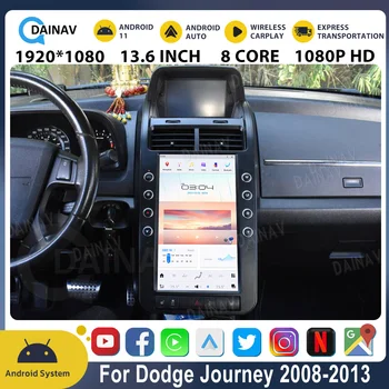 13,6-инчов автомобилното радио на Android за Dodge Journey JCUV 2008 2009-2013 Автомобилен мултимедиен плеър, стереоприемник, главното устройство, GPS-навигация
